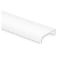 Losse 2 meter opaal LED profiel klikafdekking - 301, 302, 303, 304, 308 serie