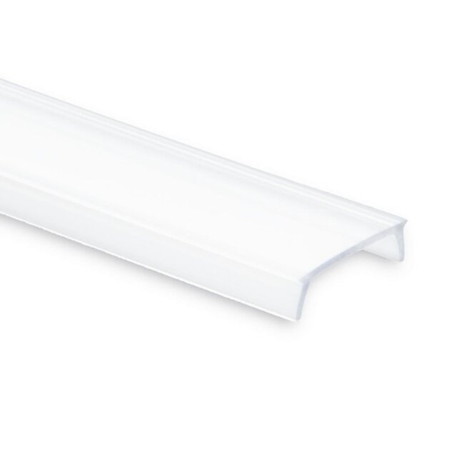 Losse 2 meter opaal LED profiel klikafdekking - 301, 302, 303, 304, 308 serie