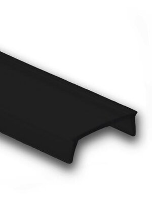 Losse 10 meter zwarte LED profiel klikafdekking - 301, 302, 303, 308 serie - Copy