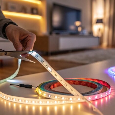 Wat gebeurt er als je een LED strip doorknipt?