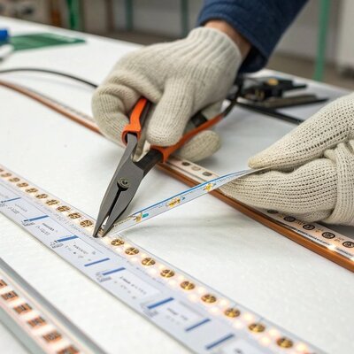 Hoe kun je een led strip het beste inkorten