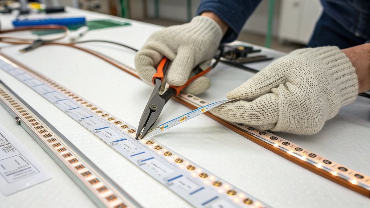 Hoe kun je een led strip het beste inkorten