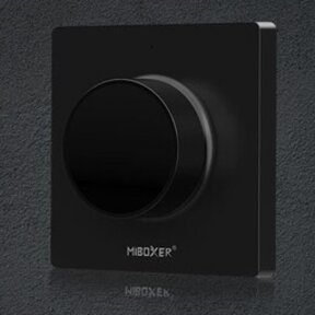 MiBoxer draadloze ZWARTE LED wanddimmer - Draadloze wanddimmer - MIBOXER K1B