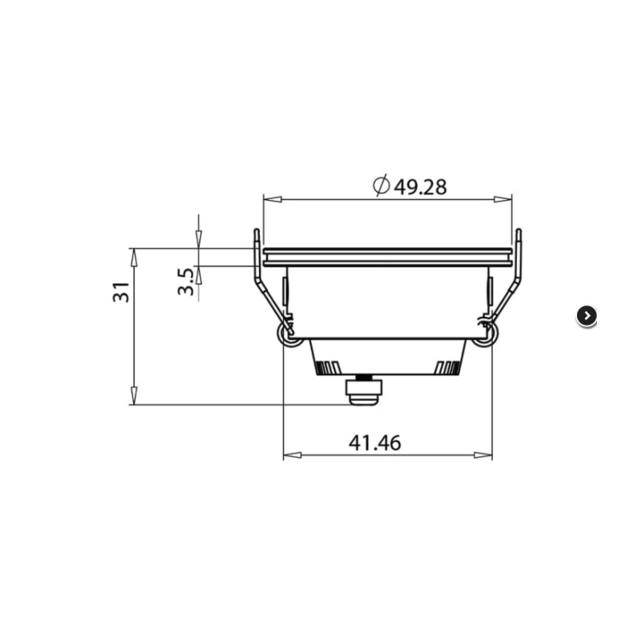LED spot MINI - kantelbaar - Alu - IP44 - 700mA - 2,5 watt