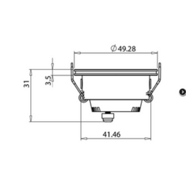 Mini LED spot - kantelbaar - ZWART - IP44 - 700mA - 2,5 watt