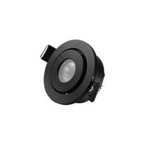 LED Spot Downlight - 700mA - 2,5W - ZWART -3000K