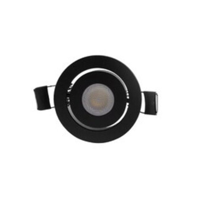 LED Spot Downlight - 700mA - 2,5W - ZWART -3000K
