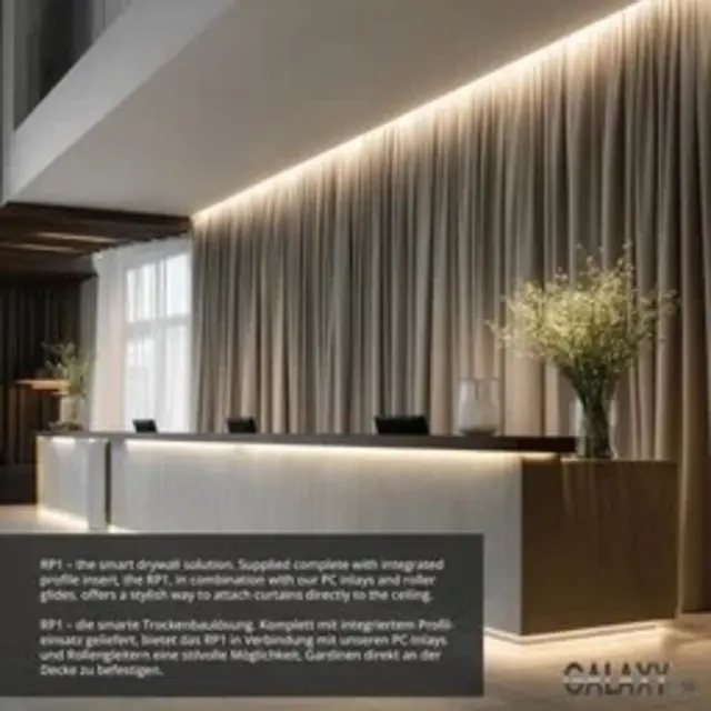 Vochtbestendig LED strip Gipsplaatpaneel 12,5 mm – 2 Profielen 200 cm - VG2