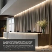 Vochtbestendig LED strip Gipsplaatpaneel 12,5 mm – Profiel 200 cm - VG1 