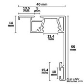 Afdekking GR4 200 cm  - Wit