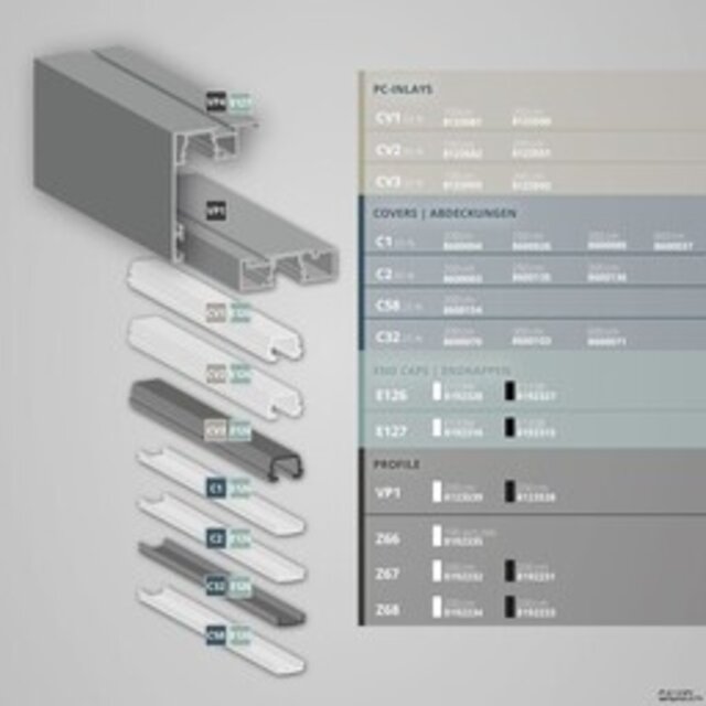 Gordijnrail LED profiel 200cm GR2-Wit