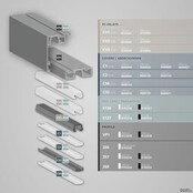 Gordijnrail LED profiel 200 cm GR2 – Zwart