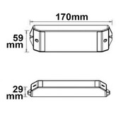 DMX512 RDM 8/16-bits decoder 1-5 kanalen 12-36V 5x5A 48V 5x1,5A