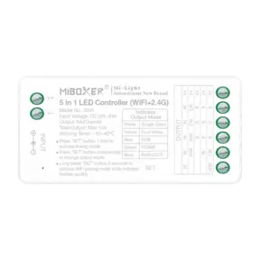 5 in 1 TUYA + 2,4ghz LED controller - voor Single Color/Dual White/RGB/RGBW/RGBWW/RGBCCT LED strips 12-24v - SW5