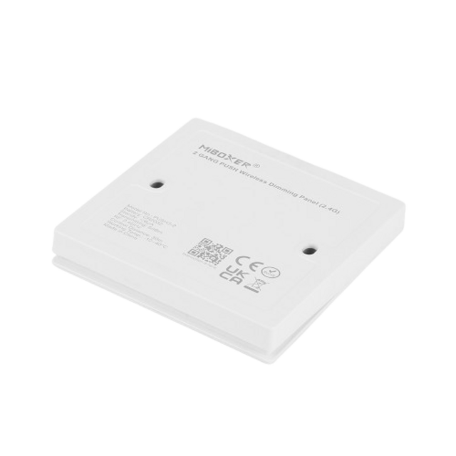 PUSH draadloos  LED Wanddimmer - 2 voudig - WIT PUSH3-2