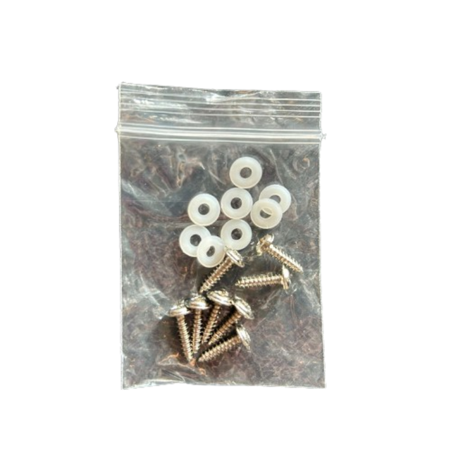 LED Sheet 3000K -aansluit kabel- rubbere montage pads - Schroefjes & ringen