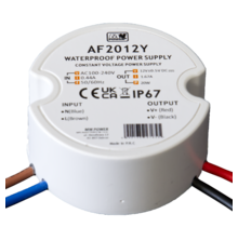 Wandcontactdoos Mini LED voeding 20 watt 12 volt 1,67 Ampère – IP67 waterdicht – AF2012Y