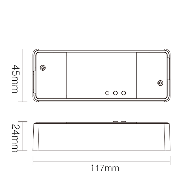 AC TRIAC 230V LED dimmer – Triac Dimmer module RF draadloos + Zigbee 3.0 + TUYA + RF +  Push dimmen  Hoog wattage 500W - Miboxer TRI-PZ
