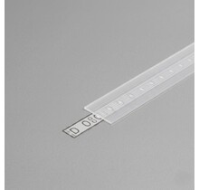 2 meter Losse LED profiel klikafdekking - Helder / transparant - 09ALU, 09WIT, 09ZWART,C12ALU, C12WIT, C12ZWART, C12 DUO