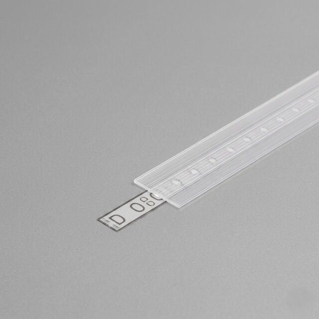 2 meter Losse LED profiel klikafdekking - Helder / transparant - 09ALU, 09WIT, 09ZWART,C12ALU, C12WIT, C12ZWART, C12 DUO
