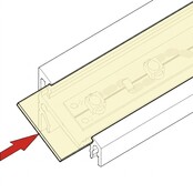 2 meter Losse LED profiel afdekking - Frosty -  09Inbouw-Alu  09Inbouw-wit,  09Inbouw-zwart, 09alu, 09wit, 09zwart,C12ALU, C12WIT, C12ZWART, C12 DUO