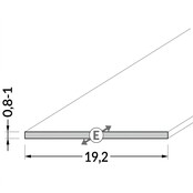 2 meter Losse LED profiel klikafdekking - Opaal - 09Inbouw-Alu 09Inbouw-wit, 09Inbouw-zwart, 09alu, 09wit, 09zwart,C12ALU, C12WIT, C12ZWART, C12 DUO