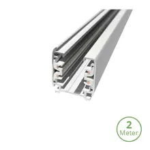 3-fase track rail - 2 meter - wit