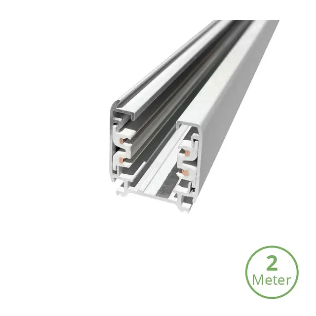 3-fase track rail - 2 meter - wit