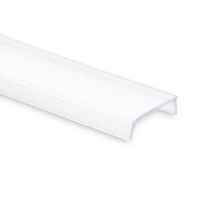 Losse 2 meter opaal LED profiel klikafdekking - Slimstuc300, Slim308alu, slim308wit, slim308zwart