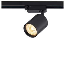 Dimbare 3-fase rail spot - ZWART - 10W 55° - PANDO