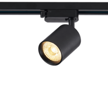 Dimbare 3-fase rail spot - ZWART - 10W 55° - PANDO