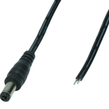 Male DC verlengkabel 100cm - Posdc-T-P25S-1.0