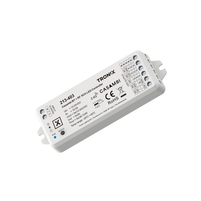 Casambi Led controller RGB(W+Dual white) 12 - 24V