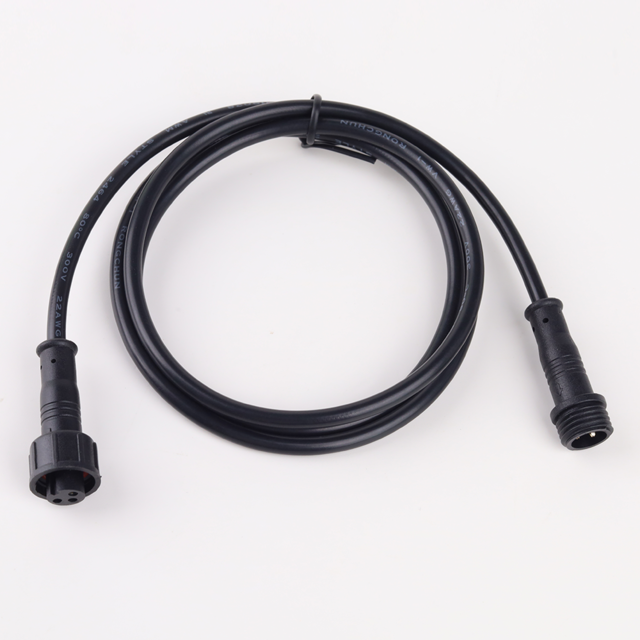 3 aderige verlengkabel t.b.v. RGB Mini LED spot - ip67 waterdichte verlengkabel - Voor SL1-12 serie. 100cm - AM-SP-15MN5B