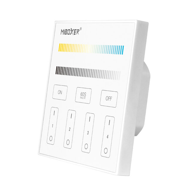 LED 4 zone wanddimmer (kleurtemperatuur) T2