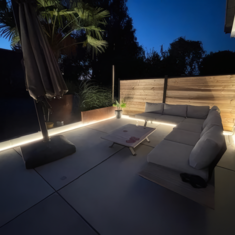 Volledig lichtplan met railverlichting voor Reserved Treasures Club
