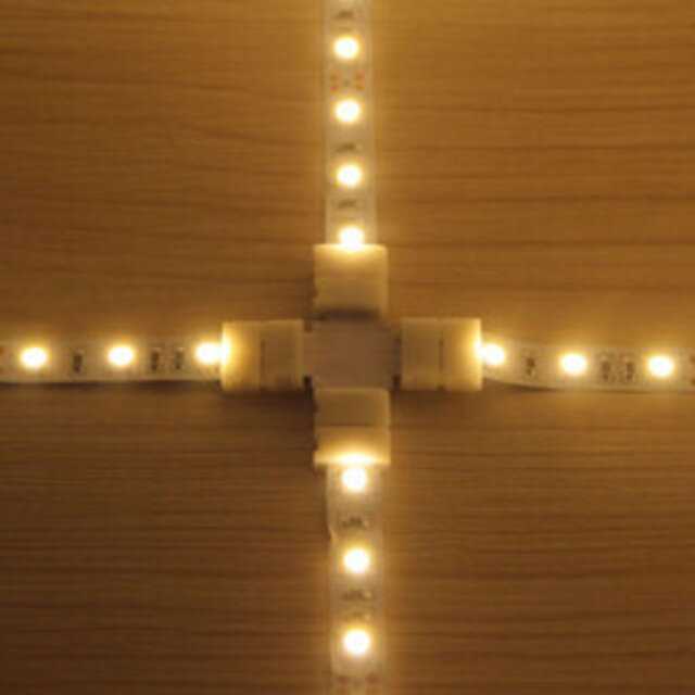 LED strip X connector 8mm - 4 zijdig