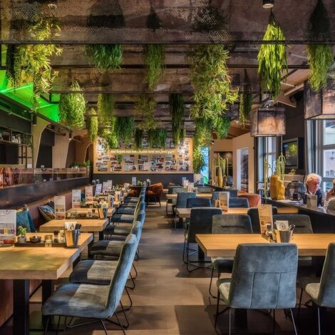 Volledig lichtplan met railverlichting voor Werelds Inside Lunchroom