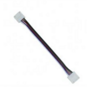 RGBW / RGBWW LED strip koppelstuk met 2-zijdig draad 10mm - IP20