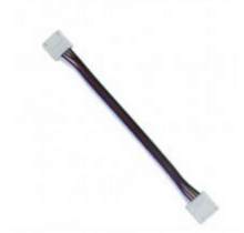 RGBW / RGBWW LED strip koppelstuk met 2-zijdig draad 10mm - IP20