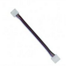 RGBW / RGBWW LED strip koppelstuk met 2-zijdig draad 10mm - IP20