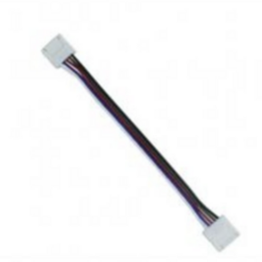RGBW / RGBWW LED strip koppelstuk met 2-zijdig draad 10mm - IP20