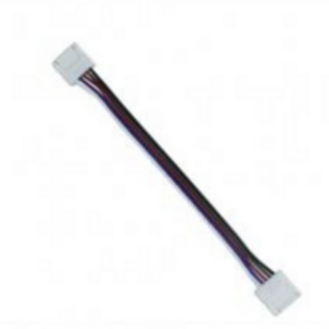 RGBW / RGBWW LED strip koppelstuk met 2-zijdig draad 10mm - IP20