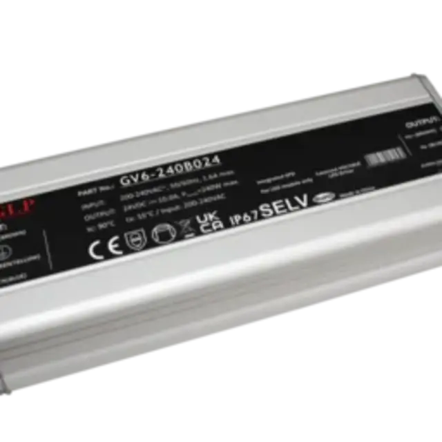 LED voeding 200 watt 24 volt 8.4 Ampère – IP67 waterdicht – GLP GV6-200B024