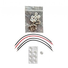 LED Sheet 3000K -aansluit kabel- rubbere montage pads - Schroefjes & ringen