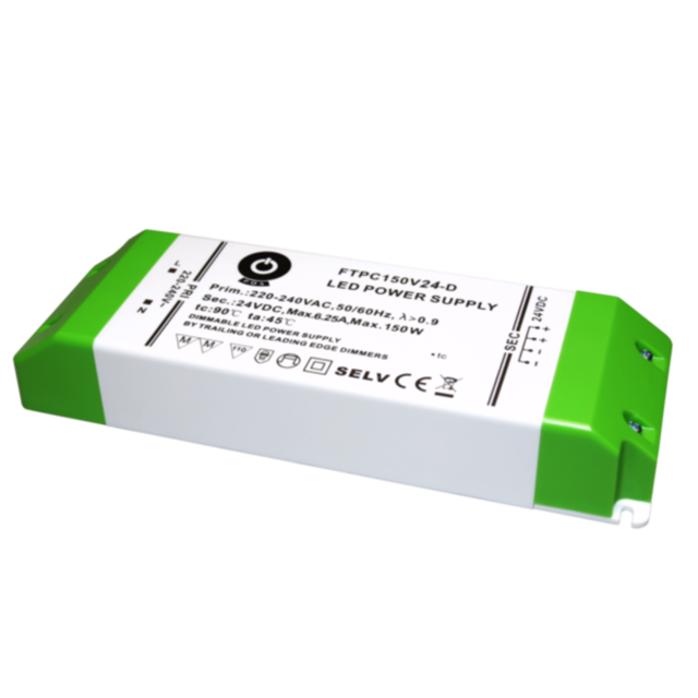 Dimbare LED voeding 24v 150w 6,25a dimbaar - IP20 - Fase afsnijding - FTPC150V24-D