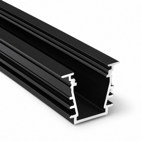 Zwart LED plafond profiel inclusief opaal afdekking 23.4 mm x 19 mm - GYPROC10ZWART
