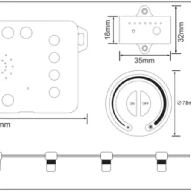 Professionele TUYA LED strips traptrede aansturing met afstandsbediening - tot 16 treden - complete controller kit