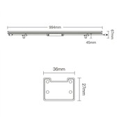100cm Waterdichte LED Wallwasher Gevel verlichting - breedstraler  RGBCCT 24 watt 230V IP66 -