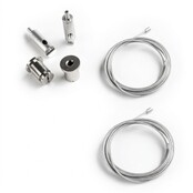 ALU kabel ophangsysteem voor LED profiel, XL306ALU, XL306WIT, XL306ZWART, XL340ALU, XL340WIT, XL340ZWART- kabels voor LED profiel - ALU